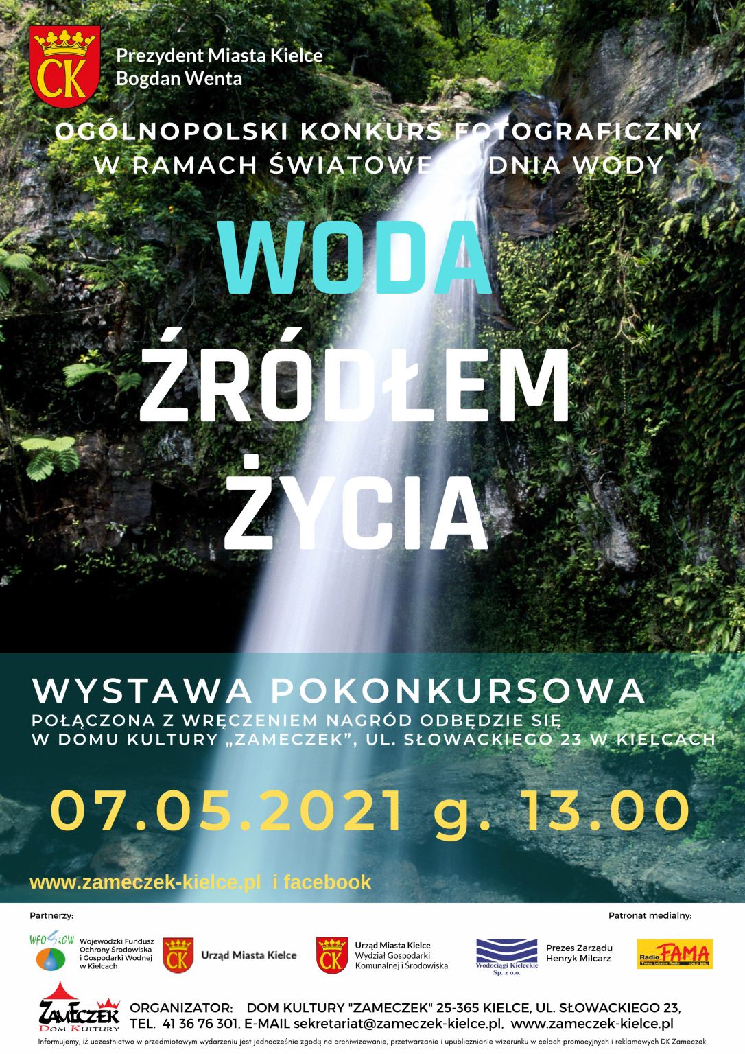 plakat wystawy maj Konkurs fotograficzny w ramach Światowego Dnia Wody